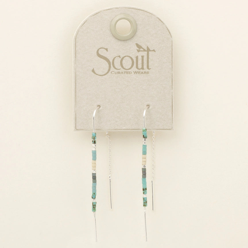 Scout Chromacolor Miyuki Thread Earring Turquoise Multi/Silver