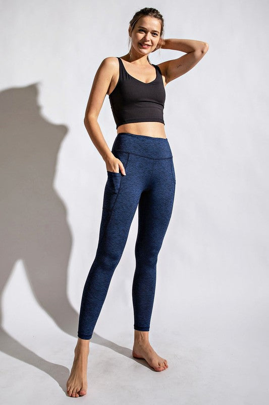 Two Tone Full Length Yoga Leggings