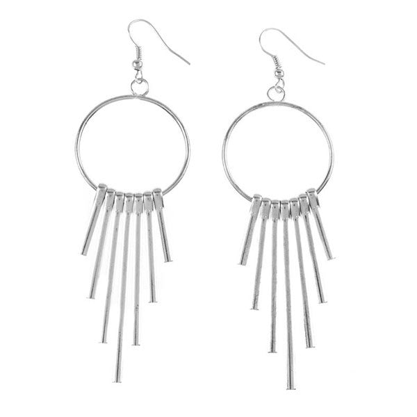 Silver Drop Earring