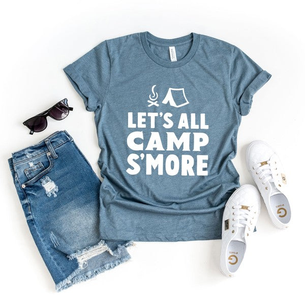 Let's All Camp S'more Short Sleeve Graphic Tee