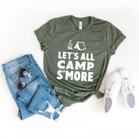 Let's All Camp S'more Short Sleeve Graphic Tee