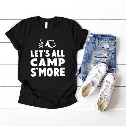 Let's All Camp S'more Short Sleeve Graphic Tee