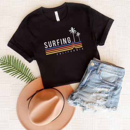 Surfing California Short Sleeve Graphic Tee