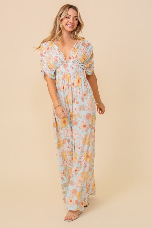 Floral Print Brunch Spring Summer Maxi Sundresss