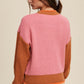 Color Block Ribbed Knit Sweater