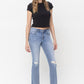 Mid Rise Kick Flare Jeans