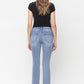 Mid Rise Kick Flare Jeans