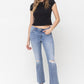 Mid Rise Kick Flare Jeans