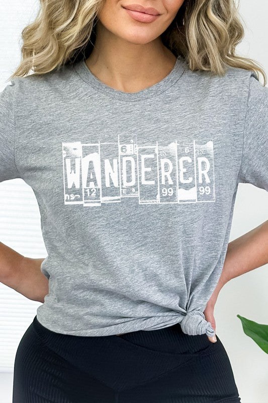 Wanderer License Plate Road Tripping Graphic Tee