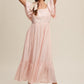 Square Neck Ruffled Short Sleeve Maxi Dress