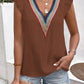 Full Size Ruffled V-Neck Cap Sleeve Blouse