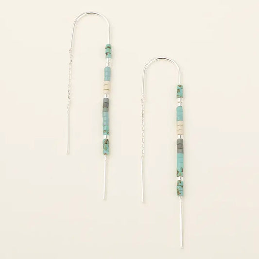 Scout Chromacolor Miyuki Thread Earring Turquoise Multi/Silver