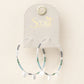 Scout Chromacolor Miyuki Large Hoop Turquoise Multi/Silver