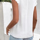 Full Size Ruffled V-Neck Cap Sleeve Blouse