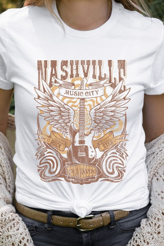 Nashville Tennessee Music City Country Graphic Tee