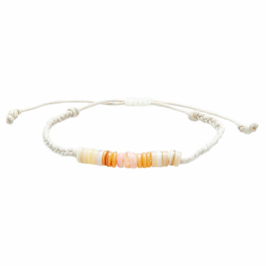 Lotus & Luna Brisa Braided Puka Shell Bracelet