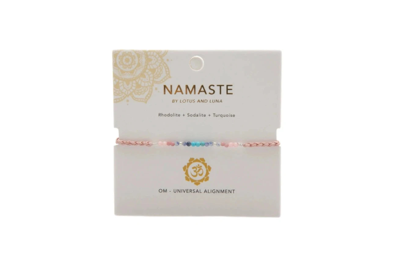 Lotus & Luna Om Namaste Bracelet