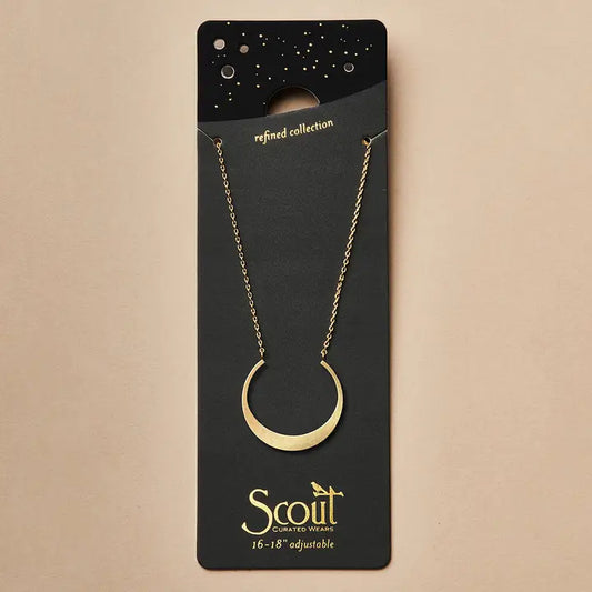 Scout Refined Gold Crescent Necklace