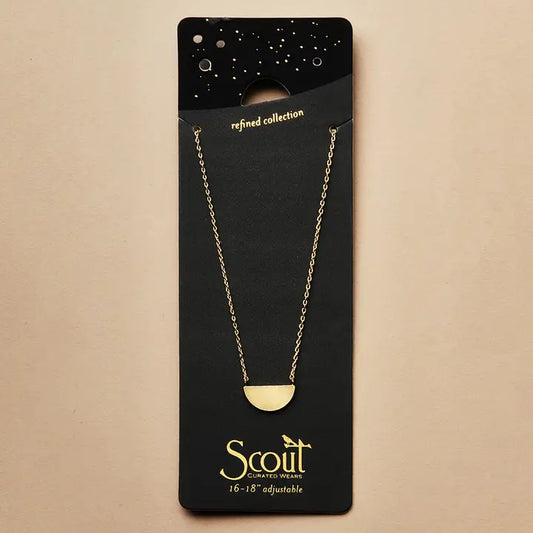 Scout Refined Gold Half Moon Necklace