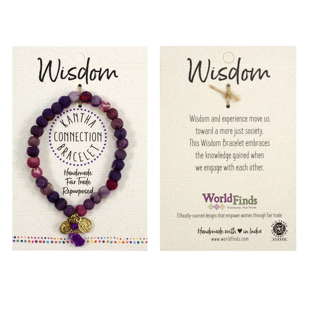 Worldfinds Kantha Connection Bracelet - Wisdom