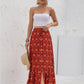 Womens Print Maxi Skirt