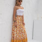 Womens Print Maxi Skirt