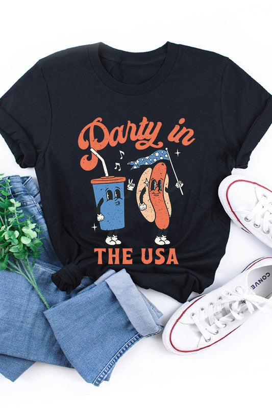 Party In The USA Unisex Graphic Tee Shirt