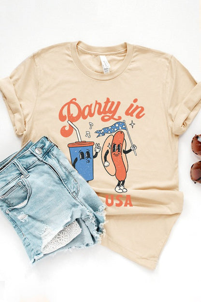 Party In The USA Unisex Graphic Tee Shirt