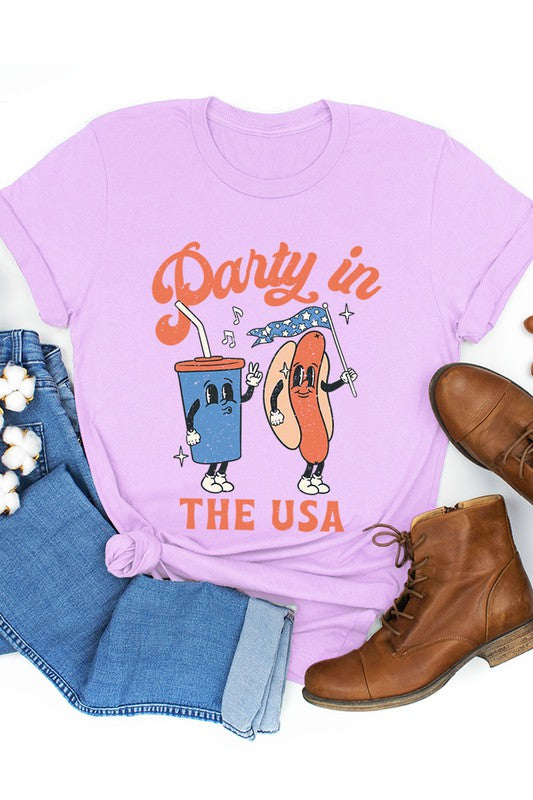 Party In The USA Unisex Graphic Tee Shirt