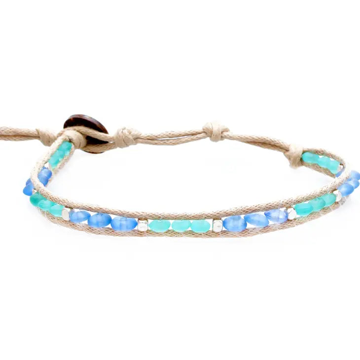 Lotus & Luna Morning Surf Sea Glass Bracelet