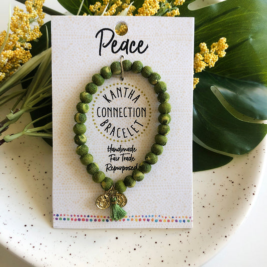 Worldfinds Kantha Collection Bracelet - Peace